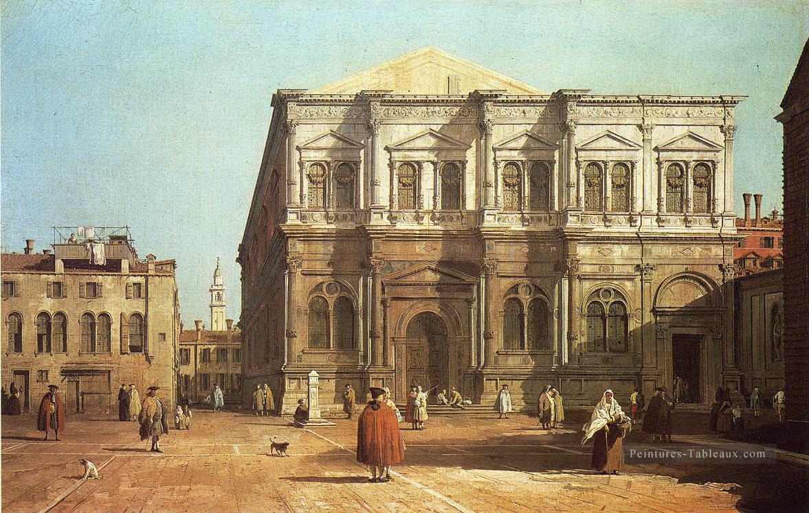 campo san rocco Canaletto Venise Peintures à l'huile